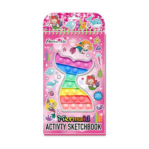 Nouveau livre de croquis à paillettes licorne au design personnalisé bricolage livre d'activités de dessin pour enfants jouets - Product Image 6