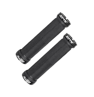 Poignées de vélo Puli couvercle de guidon anti-dérapant antichoc poignées de VTT serrure sur caoutchouc BMX poignées d'extrémité de barre de poignée de vélo