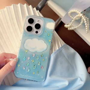 Funda para Teléfono con Doble Capa de Cristales de Imitación en Forma de Gota de Lluvia, Brillante y Elegante para iPhone 16 Pro Max 15 14 13 para Mujer - Product Image 4