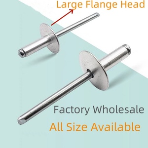 Rivets DOMES zingués à tête large et à bout ouvert du fabricant Rivets aveugles POP à tête large <span class=keywords><strong>Alu</strong></span>/St 3/16 - Product Image 2