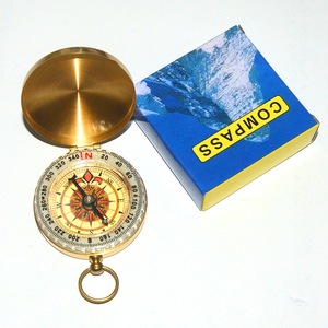 In Stock Hot Sale Copper <strong>Compass</strong> Retro Pocket <strong>Watch</strong> <strong>Compass</strong> Outdoor Mountaineering Multi-functional Luminous <strong>Compass</strong> <strong>with</strong> Cover - Product Image 1