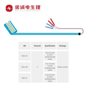 สายเคเบิลตรวจคลื่นไฟฟ้ากล้ามเนื้อแบบใช้แล้วทิ้งสำหรับการผ่าตัดต่อมไทรอยด์ IONM - ขั้วไฟฟ้าแบบกาว ReFlex สำหรับการตรวจสอบเส้นประสาทหลอดลมซ้ำ - Product Image 5