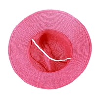 Vente en gros personnalisable élégant rétro femmes été respirant crème solaire chapeau de paille fleur artificielle plage fête chapeau de soleil