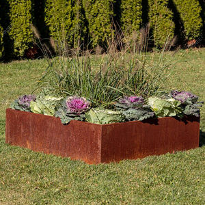 Maceta Rectangular Grande para Jardín al Aire Libre, Acero sin Base para Macetas y Macetas - Product Image 1