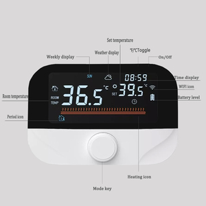 <span class=keywords><strong>Thermostat</strong></span> de chambre sans fil <span class=keywords><strong>Chaudière</strong></span> à <span class=keywords><strong>gaz</strong></span> murale Télécommande de chauffage Régulateur de température <span class=keywords><strong>Programmable</strong></span> hebdomadaire Contrôleur de chauffage - Product Image 2