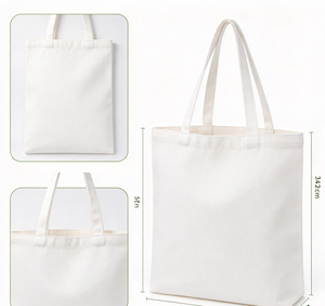 Blank Cotton <b>Canvas</b> Tote Bag Custom Logo Print Reusable Shopping Handbag Eco Friendly <b>Plain</b> DIY Painting Bag for Promotion Gift - Product Image 2