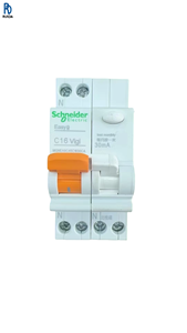 Disjoncteur différentiel EASY9 C16 VIGI, disjoncteur de fuite de courant, interrupteur de sécurité électrique contre les surcharges - Product Image 1