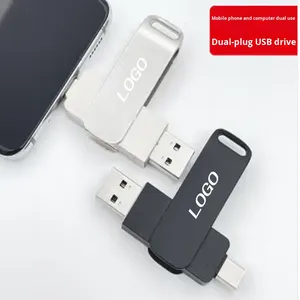 2 trong 1 <span class=keywords><strong>USB</strong></span> Flash Drive Kim Loại Xoay OTG U đĩa biểu tượng tùy chỉnh <span class=keywords><strong>USB</strong></span> C <span class=keywords><strong>Stick</strong></span> Pendrive 64GB 32GB 16GB bán buôn <span class=keywords><strong>Memory</strong></span> <span class=keywords><strong>Stick</strong></span> - Product Image 3