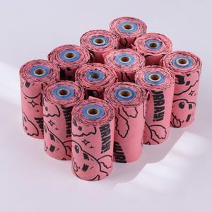 Sacs à déjections pour animaux <span class=keywords><strong>de</strong></span> compagnie personnalisés, bicolores, biodégradables, pour chats et chiens, fournisseur OEM/ODM, sacs poubelle écologiques - Product Image 4