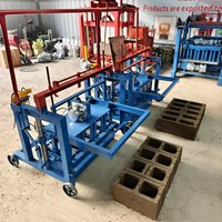 Machine de fabrication de blocs de béton creux et de briques pleines, à moteur diesel/essence, pour usage domestique et industriel en Afrique