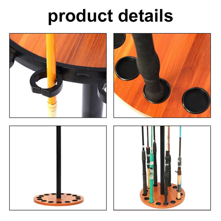Fishing Rod Display Stand - Rotating Holder & Storage Rack Fishing Rod Display Stand - Rotating Holder & Storage Rack