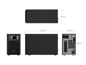 MARSRIVA Long Run Ac Fuente de alimentación ininterrumpida 1KVA 1000W Smart on Line UPS - Product Image 6