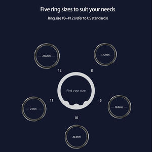 Anillo Inteligente de Salud para Hombre y Mujer, Resistente <span class=keywords><strong>al</strong></span> Agua, con Monitor de Ritmo Cardíaco, Rastreador de Actividad Física, Anillos Inteligentes con Pantalla Táctil - Product Image 4