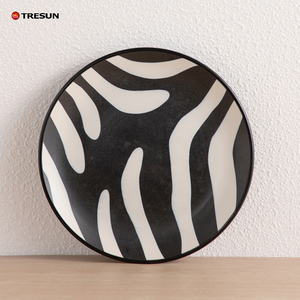 Juego de platos de porcelana con diseño de cebra de 18 piezas, fabricado en China por TRESUN, juego de cena de 72 piezas de lujo. - Product Image 4