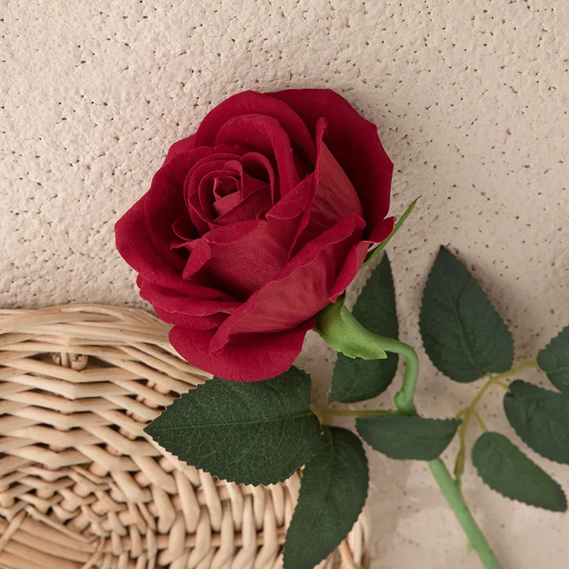 AYOYOOEMシミュレートされたシルク人工ローズブーケホーム結婚式の装飾フローレス造花バラ