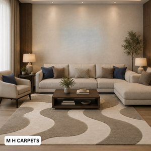 Alfombra moderna de lana hecha a mano, alfombra de lujo personalizada para hotel, sala de estar, decoración de interiores del hogar - Product Image 4