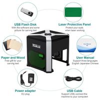 Graveur laser portable Wainlux K6 avec fonction de gravure hors ligne, prend en charge le format AI pour le bois, le cuir, le papier, petite machine de découpe