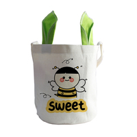 Offres Spéciales : Paniers et sacs à friandises de Pâques vierges pour sublimation, avec oreilles de lapin, en lin, pour œufs et friandises de Pâques
