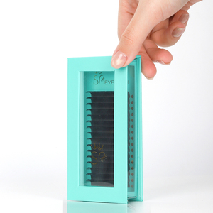 SP Lông Mi U Loại Khối Lượng Tự Nhiên W 3D 4D 5D U <span class=keywords><strong>Lash</strong></span> Mở Rộng Pbt Chất Liệu Song Song Hoa Chéo Hẹp Fan Lông Mi Mở Rộng - Product Image 3