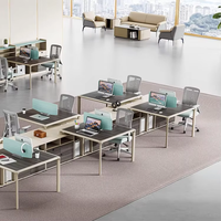 Meubles de direction, mobilier de bureau moderne, table de bureau modulaire avec cloison, design de mobilier de bureau, bureau pour employés