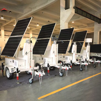 Remorques de surveillance solaire mobiles pliables pour un transport efficace et une surveillance des parkings