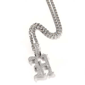 UWIN 18k placcato oro singola lettera iniziale collana pendente gioielli belle collane zircone A-Z gioielli moda gioielli collane - Product Image 5