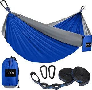 210T outdoor hiking Nylon Portable swing hanging Parachute Camping ripstop Nylon Tent Hammock bed Lightweight durable hammock