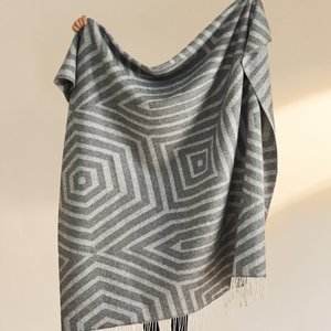 Manta súper suave de lana de cordero 75%, manta de lana de <span class=keywords><strong>yak</strong></span> 25%, suave, cálida, orgánica para ropa de cama de invierno, sofá decorativo - Product Image 2