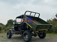 Jeep 4x4 style camouflage MH avec pneus tout-terrain, système de treuil, châssis robuste en acier, moteur essence 351-450 ch, batterie au plomb-acide, garantie 2 ans
