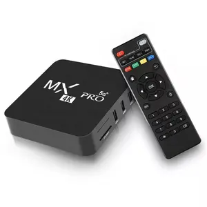 Mx9โปร4K แอนดรอยด์10.0 MX Pro กล่องรับสัญญาณ1GB 8GB 4K HD เครื่องเล่นแอนดรอยด์7.1ทีวี S905w IPTV อัจฉริยะ RK3228A MXG Pro 5G dual WiFi