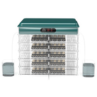 Incubateur à œufs de volaille de petite taille 160-480 œufs, pour oies et canards, avec retournement automatique des œufs, pompe à eau, contrôle de l'humidité, couveuse à poulets