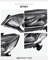 Lampu Depan Halogen Model OEM, Lensa PC Lampu Utama Depan untuk Honda Fit Jazz GK5 2014-2019 Generasi ke-3 Hatchback