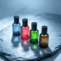 Flacon de parfum miniature rond en verre de 30 ml, flacon pulvérisateur vide multicolores pour échantillons de parfum, coffrets cadeaux, emballage cosmétique