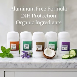 Déodorant en stick naturel sans aluminium Sleebty, marque privée, vente en gros, déodorant bio sans parabène pour hommes et femmes, 60g - Product Image 1