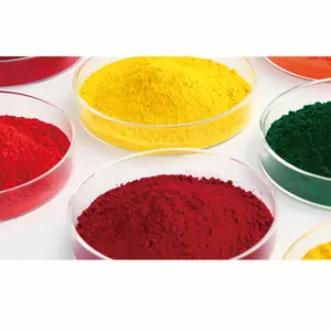 Pigments de haute qualité Fe2O3 oxyde de fer rouge noir jaune vert pour le ciment de brique de béton en céramique