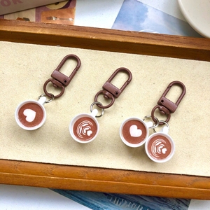 Cute Rubber Coffee Cup Keychains Pendant <strong>Women</strong> Girl Bag Earphone Case Charms Pendant DIY Car Heart Coffee Cup Keychain <strong>Key</strong> <strong>Rings</strong> - Product Image 1