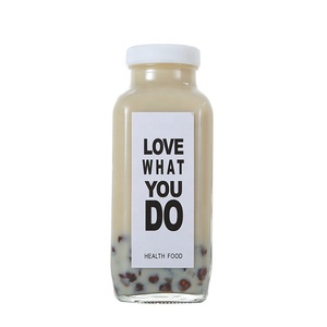 Botellas cuadradas vacías de jugo a granel-Vidrio de grado alimenticio de 250ml/350ml/500ml con tapas de seguridad ideal para cafeterías, bares de jugos - Product Image 5