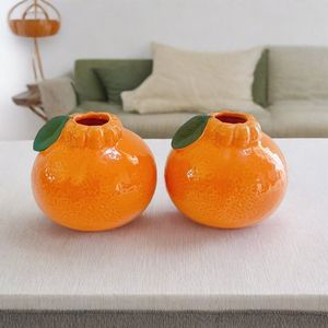 Jarrón de Cerámica Creativo con Forma de Limón Falso y Autorriego - Decoración Moderna con Planta Artificial para Escritorio - Product Image 3