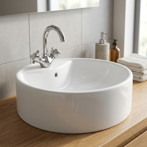 Lavabo de Porcelana de Calidad de Exportación - Lavamanos Pequeño de Cerámica para Cocina, Hogar, Sala de Estar y Baño - Product Image 1