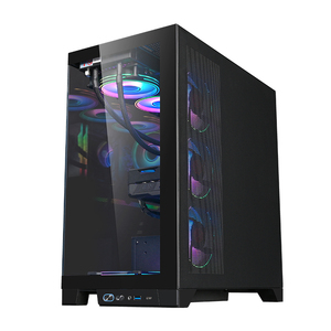 Boîtier PC Micro ATX <span class=keywords><strong>ALSEYE</strong></span>, nouveau design, acier et verre, tour moyenne, ports USB avant, couleur blanche, pour jeux - Product Image 5