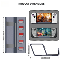 Pour support en alliage d'aluminium de bureau portable ROG Ally X adapté au support simple portable Steam Deck/Switch