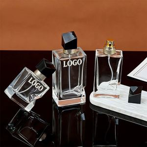 <b>Empty</b> Perfume Bottles Luxury Perfume Bottle 100ml clear Custom Perfume Bottle With <b>Box</b> Packaging - Product Image 1