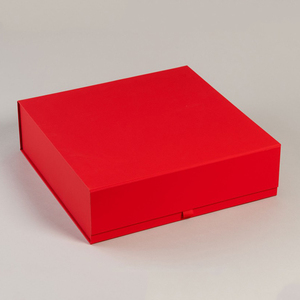 Custom <strong>Red</strong> Folding Rigid Packaging Magnet Closure <strong>Box</strong> Present Hamper Gift <strong>Box</strong> Foldable for Shipping - Product Image 2