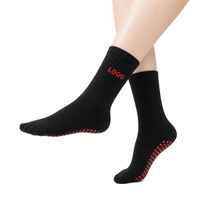 Chaussettes de yoga et de Pilates antidérapantes en gros, entièrement rembourrées, respirantes, en maille, avec logo personnalisé pour femmes