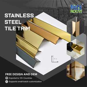 Profilo Angolare in Metallo per Piastrelle, Bordo Decorativo in <span class=keywords><strong>Acciaio</strong></span> Inox 304, Vendita all'Ingrosso - Product Image 4