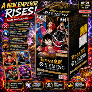 การ์ดเกมวันพีซ OP-09 จักรพรรดิแห่งโลกใหม่ บูสเตอร์บ็อกซ์ ฉบับภาษาญี่ปุ่น |   ซีลโรงงาน |   การ์ดการ์ตูนมังงะหายาก - Product Image 1