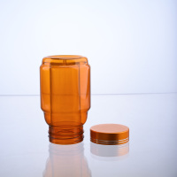 Botella de plástico de 60ml para productos de salud Botella de cápsula sólida con forro interior Botella de plástico