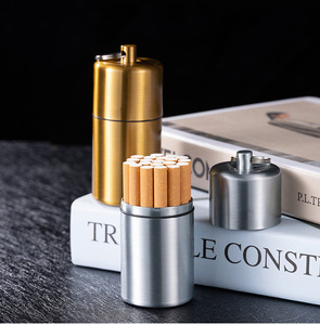 Hộp Đựng Thuốc Lá Cắm Trại Móc Chìa Khóa Hộp Đựng Thuốc Lá Bằng Kim Loại Hộp Đựng Thuốc Lá 10 Chiếc Đồ Dùng Không Nhẹ Cho Nam Quà Tặng - Product Image 4