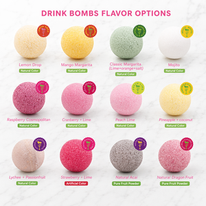 Bombes à <span class=keywords><strong>cocktail</strong></span> comestibles Boomblizo - 100% <span class=keywords><strong>sans</strong></span> E171 - Mélange de cocktails <span class=keywords><strong>sans</strong></span> <span class=keywords><strong>alcool</strong></span> scintillant - Certifié BRC - Coffret cadeau de boissons - 9 saveurs - Product Image 4