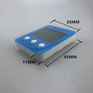ThermoClock Lcd Digital Thermometer Hygrometer Clock With Backlight For Indoor Use - Product Image 3